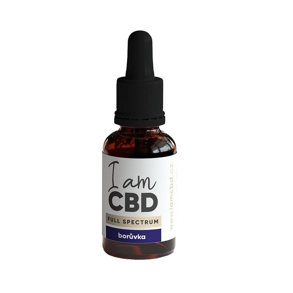 I am CBD Full Spectrum CBD olej 15% borůvka 10 ml