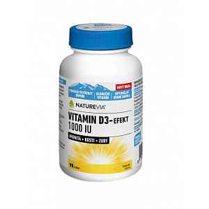 Swiss NatureVia Vitamin D3-Efekt 1000 I.U. 90 tablet