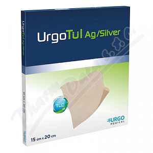 Krytí Antimikrobiální Lipido-koloidní Se Stříbrem Urgotul Ag,mřížka 15cmx20cm,atraumat.s lipidokoloid.kontakt.vrstvou,