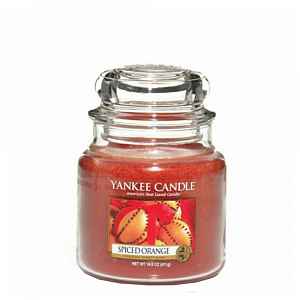 Yankee Candle Spiced Orange vonná svíčka Classic střední 411 g