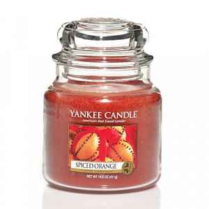 Yankee Candle Spiced Orange vonná svíčka Classic střední 411 g