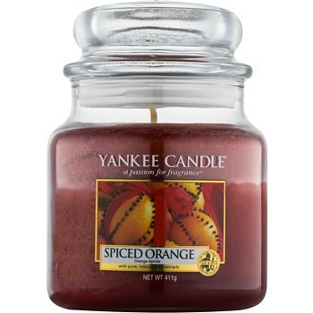 Yankee Candle Spiced Orange vonná svíčka Classic střední 411 g