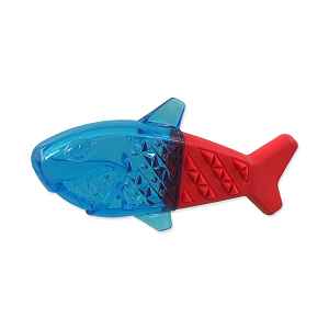 Dog Fantasy Chladicí hračka žralok červeno-modrý