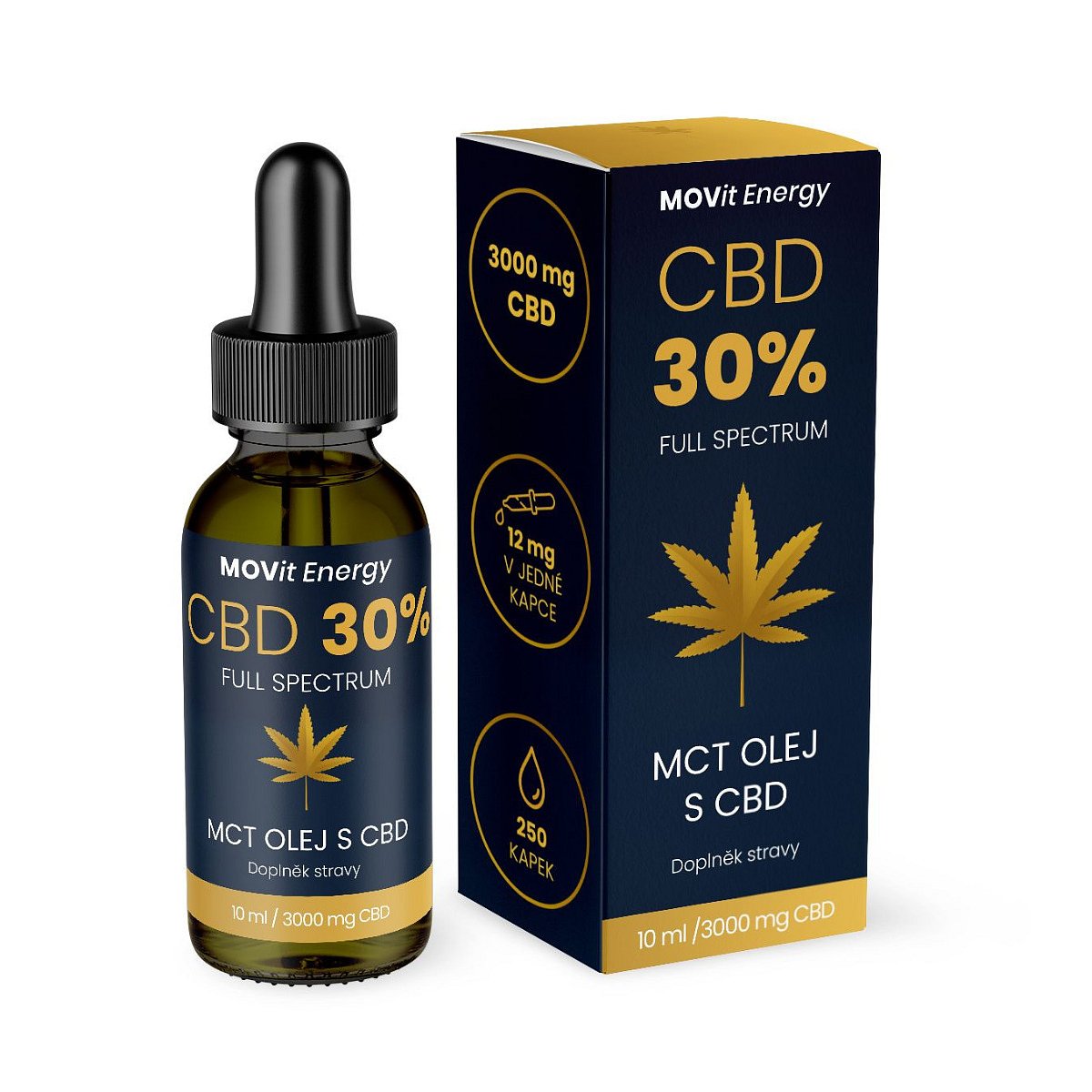 MOVit Energy CBD 30% Full Spectrum MCT olej 10 ml