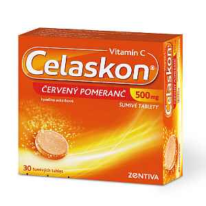 Celaskon červený Pomeranč 500mg šumivá tableta 30(3x10)