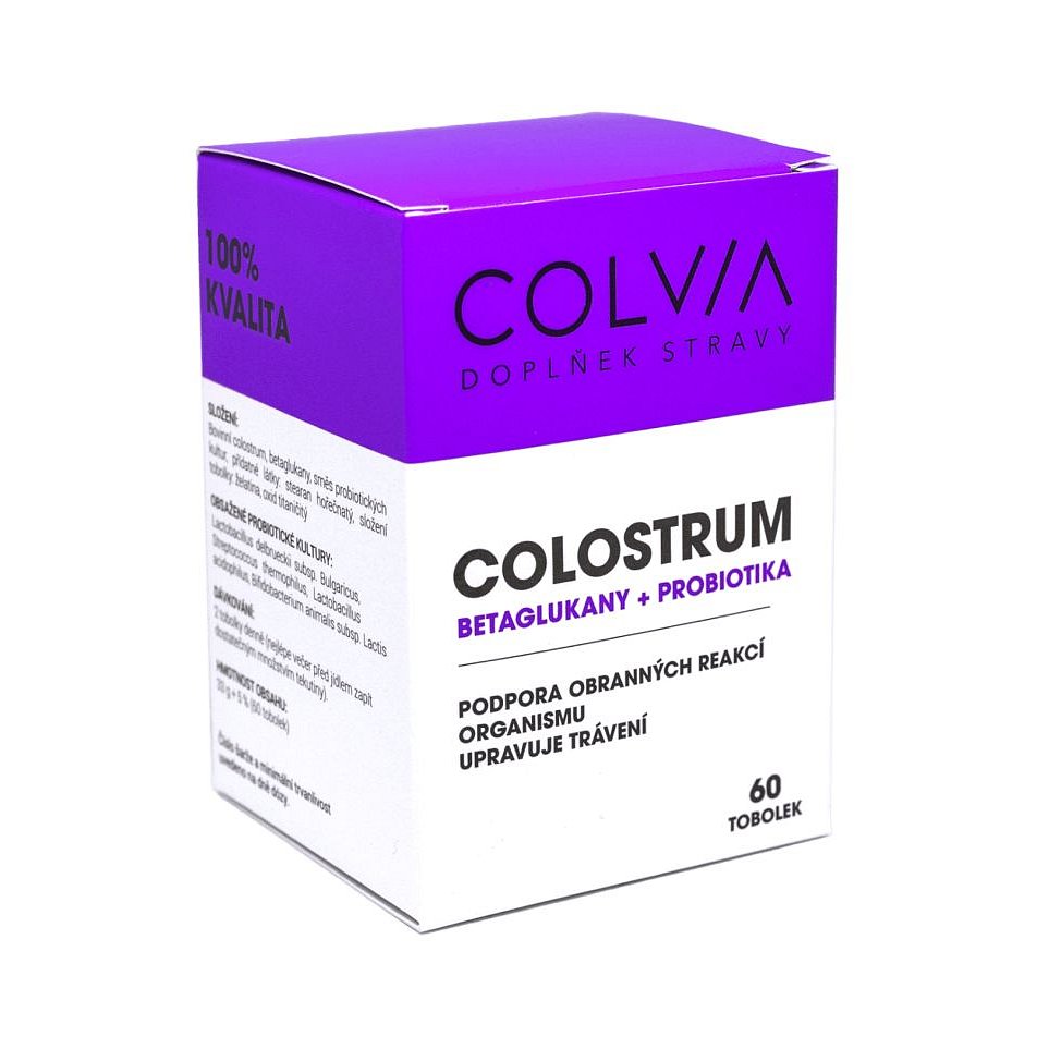 COLVIA Colostrum Betaglukany + Probiotika 60 tobolek