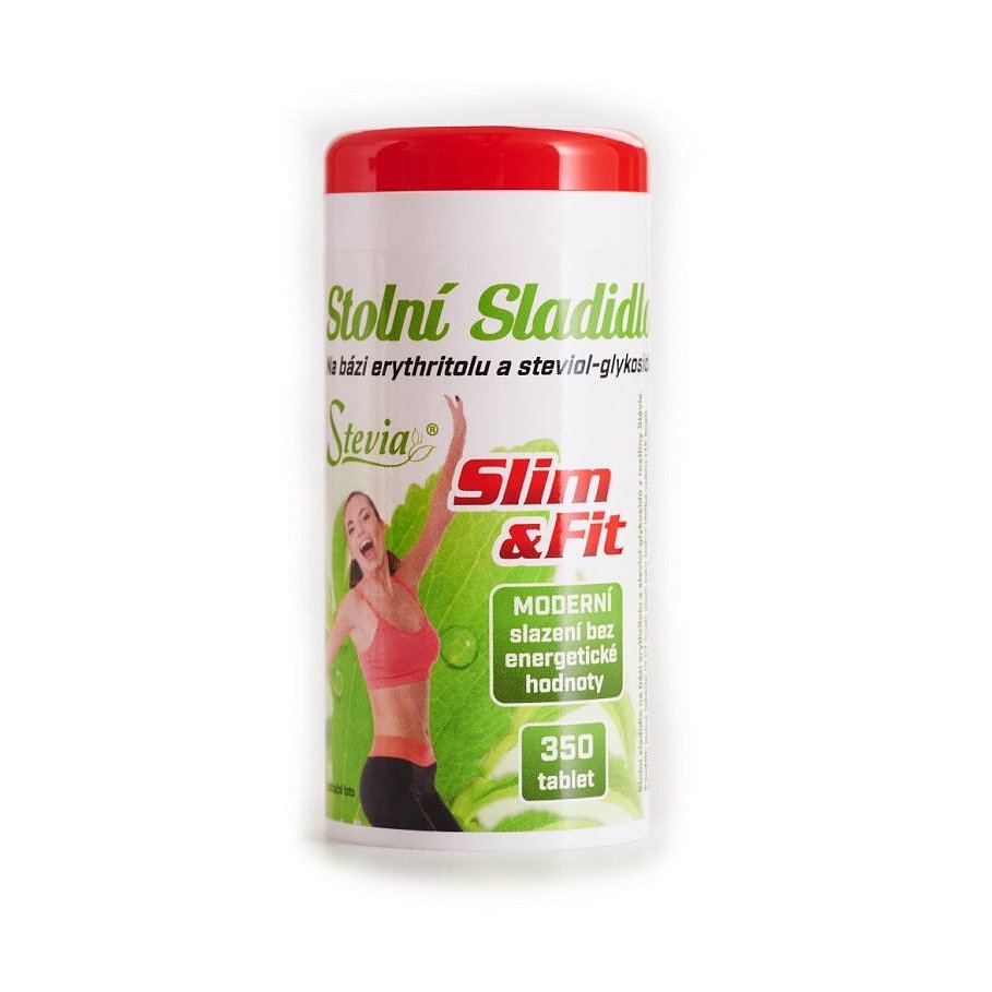 Stevia SLIM&FIT sladidlo se steviol-glykosidy 350 tablet