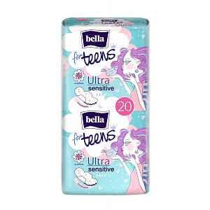 Bella For Teens Ultra Sensitive hygienické vložky 20 ks