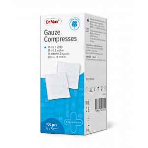 Dr. Max Gauze Compresses 5x5 cm 100 ks