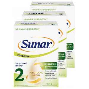 Sunar Sensitive 2 od 6m+ 500g - balení 3 ks