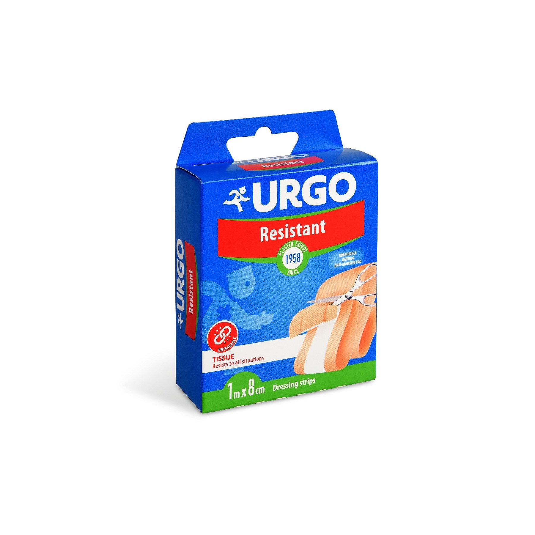 Urgo Resistant 1 m x 8 cm odolná náplast 1 ks