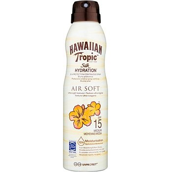 Hawaiian Tropic Silk Hydration Air Soft sprej na opalování SPF 15  177 ml