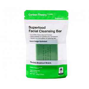 Carbon Theory Superfood Cleansing Bar čisticí mýdlo 100 g green