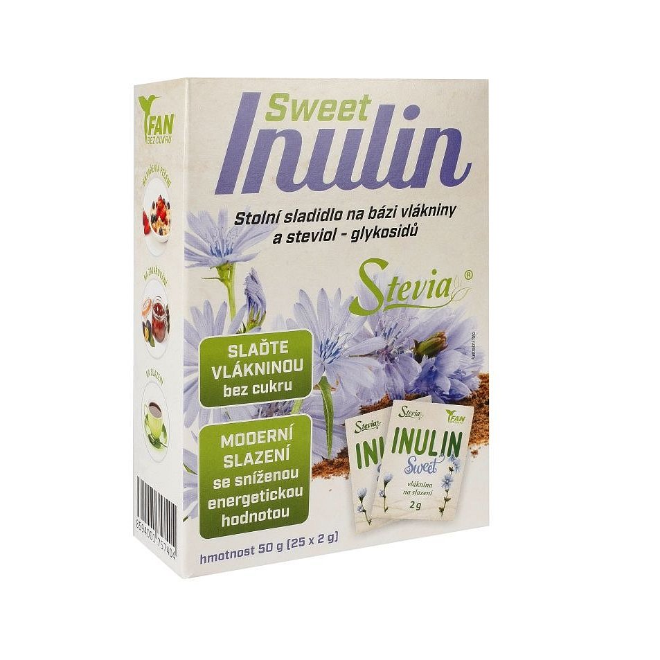 Inulin SWEET Stevia stolní sladidlo 25x2 g