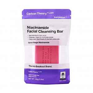 Carbon Theory Niacinamide Facial Cleansing Bar čisticí mýdlo 100 g pink