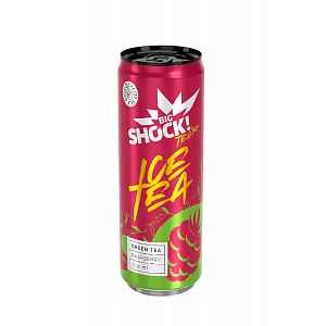 Big Shock! Ice Tea Green Raspberry 330 ml