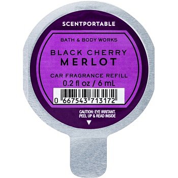 Bath & Body Works Black Cherry Merlot vůně do auta náhradní náplň 6 ml