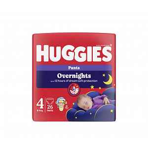 Huggies Overnights Pants 4 9-14 kg dětské pleny 26 ks