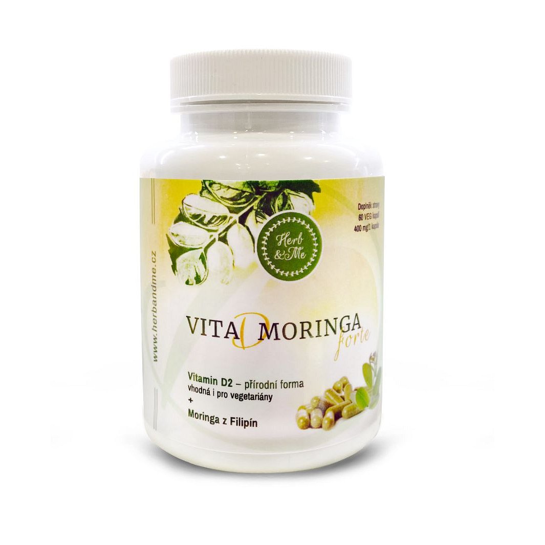 Herb&Me Moringa Vita D Moringa forte 60 kapslí