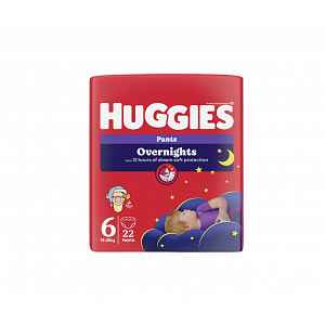 Huggies Overnights Pants 6 15-25 kg dětské pleny 22 ks