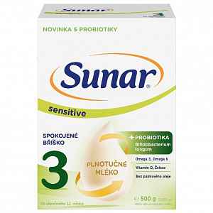 Sunar Sensitive 3 od 12m+ 500g - balení 3 ks