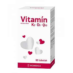 Vitamín K2+D3+Q10 Biomedica 60 tobolek