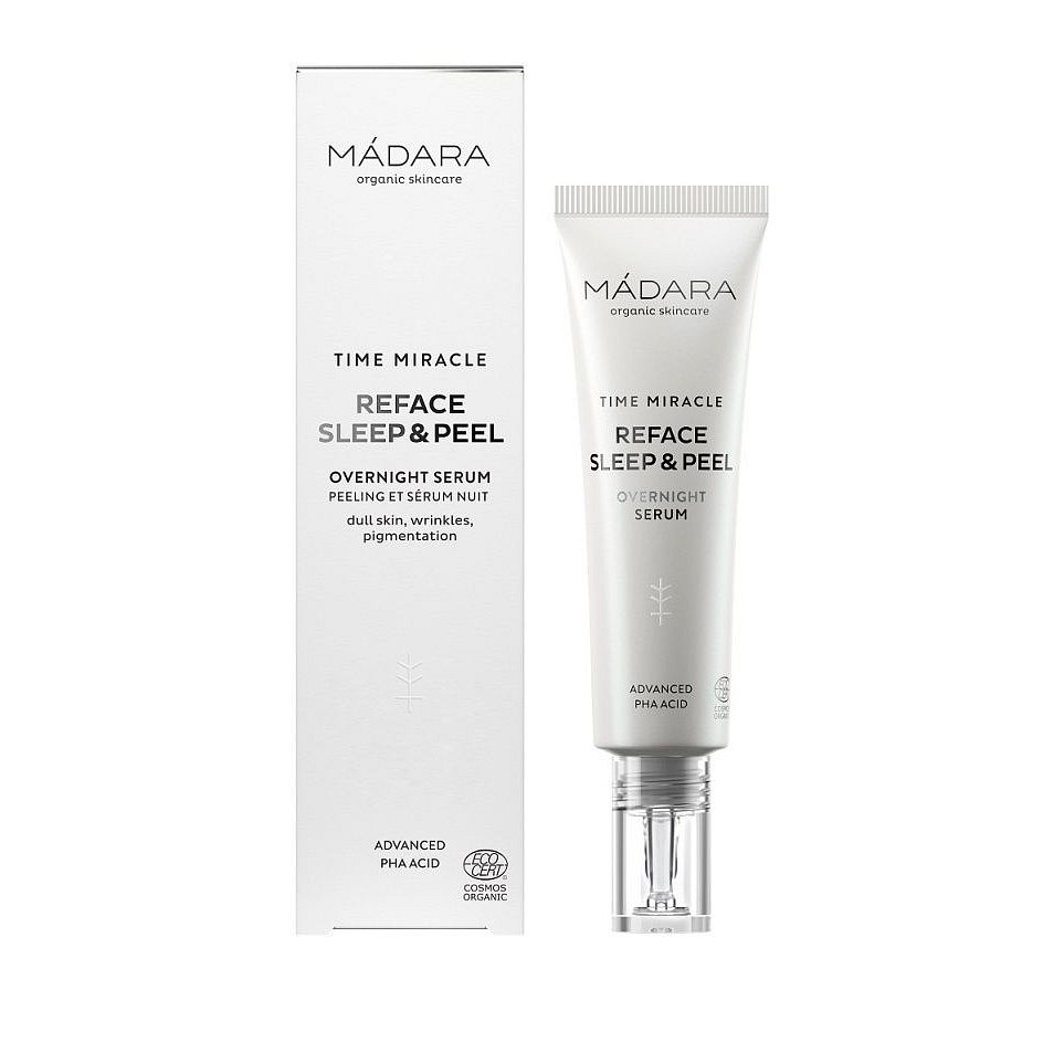 MÁDARA TIME MIRACLE Reface Sleep & Peel noční pleťové sérum 30 ml