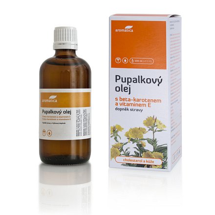 AROMATICA Pupalkový olej s beta-karotenem a vitamín E 100 ml