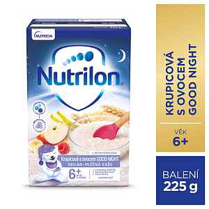 Nutrilon Krupicová kaše s ovocem GOOD NIGHT 225g