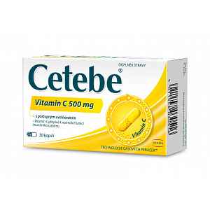 CETEBE Vitamin C 500 mg 30 kapslí