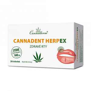 Cannaderm Cannadent HerpEX zdravé rty 28 tobolek