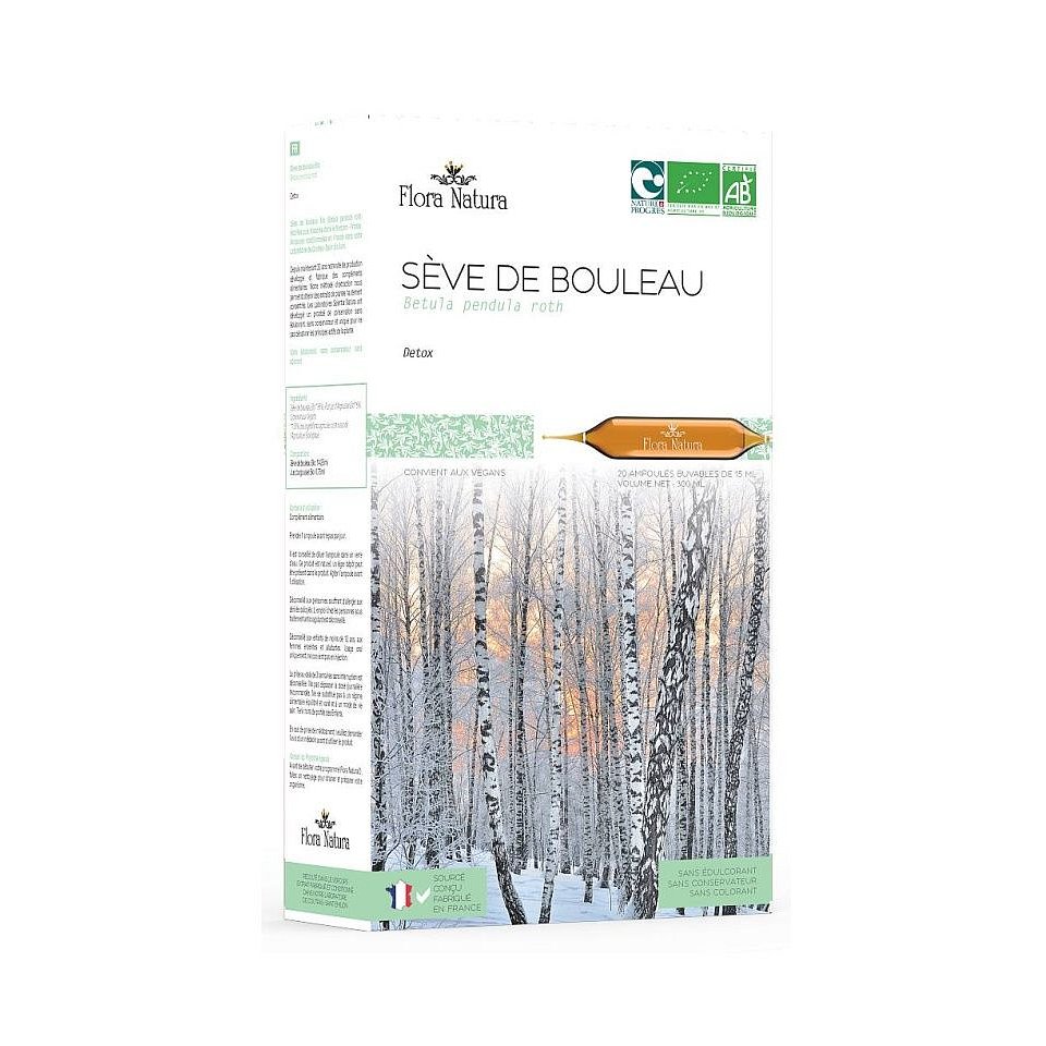 Flora Natura Březová šťáva BIO 20x15 ml