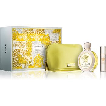 Versace Eros Pour Femme dárková sada V. toaletní voda 100 ml + toaletní voda 10 ml + taštička