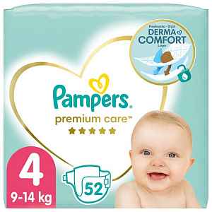 PAMPERS Premium Care Maxi 8-14kg dětské pleny 52ks