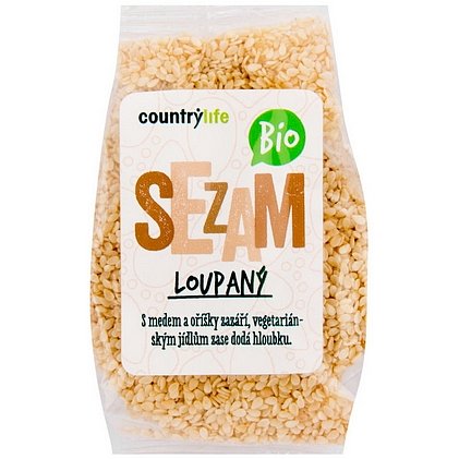 Country Life Sezam loupaný BIO 100g