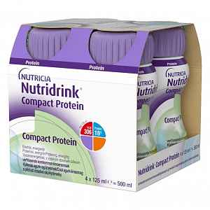 Nutridrink Compact Protein chladivá okurka a limetka 4x125 ml