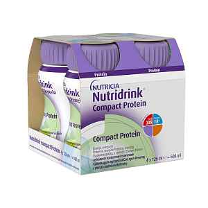 Nutridrink Compact Protein chladivá okurka a limetka 4x125 ml