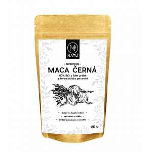 NATU Maca černá BIO prášek 80 g