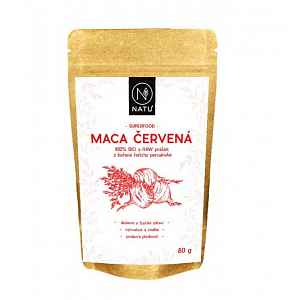 NATU Maca červená BIO prášek 80 g