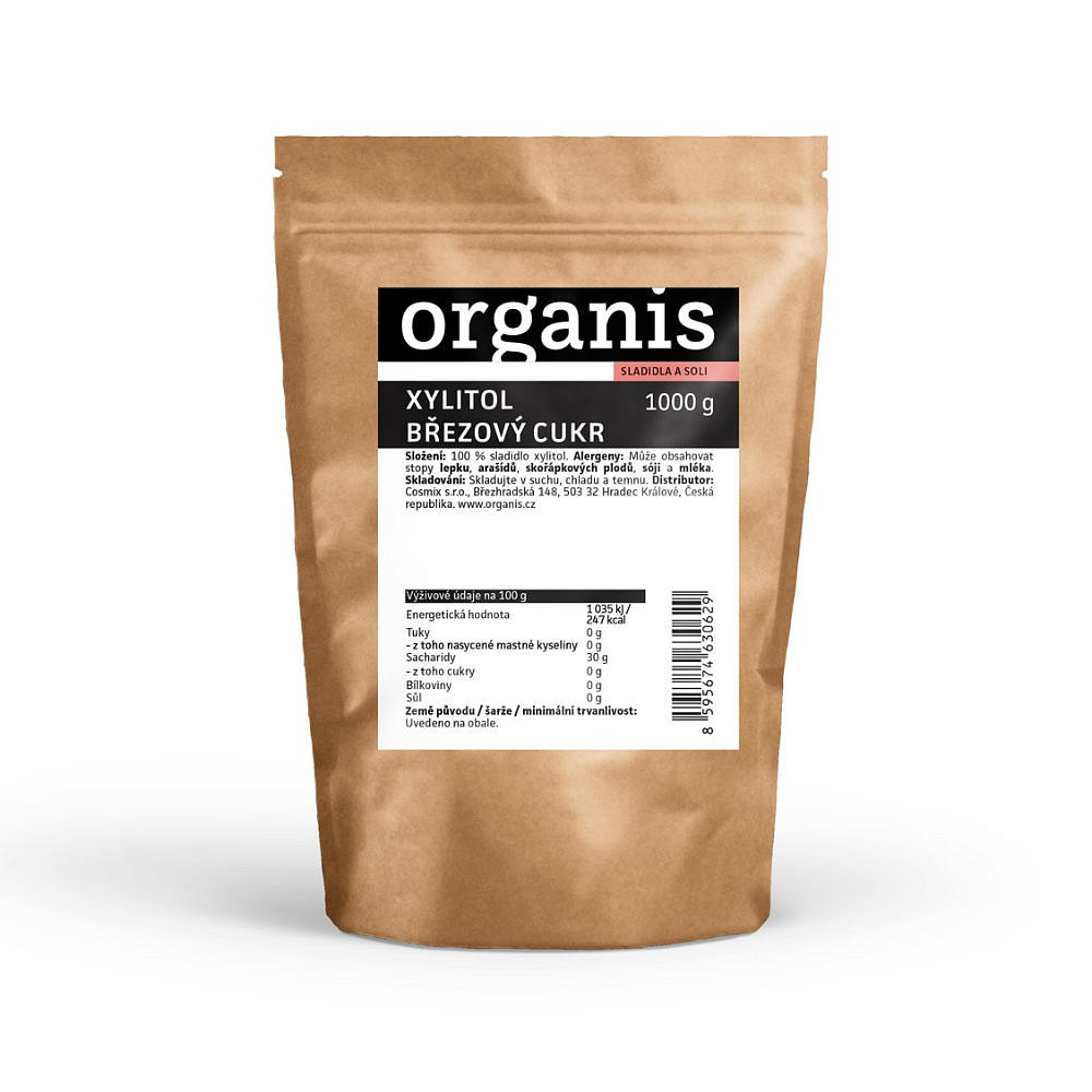 ORGANIS Xylitol - březový cukr 1000 g