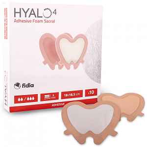 Hyalo4 Silic.Adhes.Border Foam Sacral 18 x 18.5 10 ks