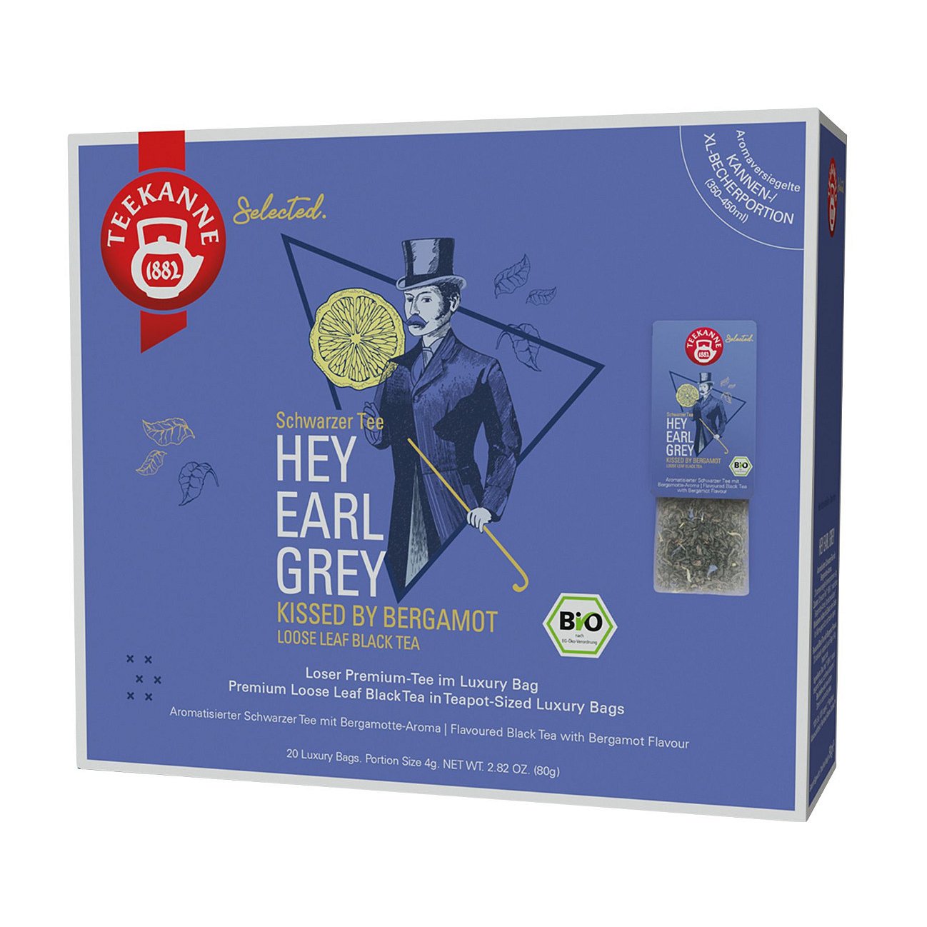 Teekanne Hey Earl Grey Luxury Bags BIO 20x4 g