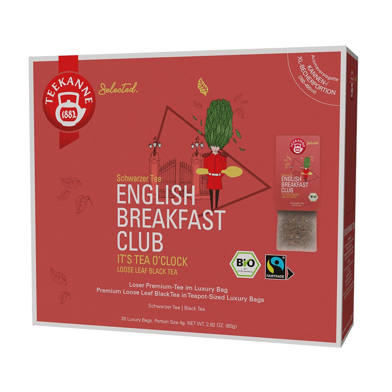 Teekanne English Breakfast Luxury Bags BIO 20x4 g