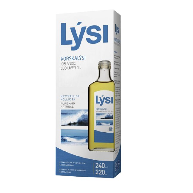 Lysi Olej z tresčích jater natural 240ml