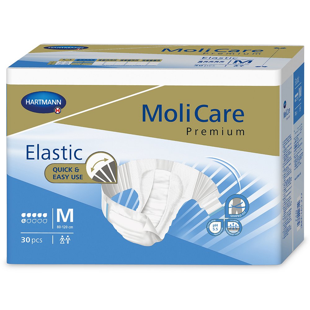 MOLICARE Premium Elastic M Inkontinenční kalhotky denní 30 ks