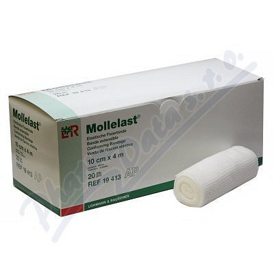 Obin.elast.fix. Mollelast 10cm x 4m 20ks