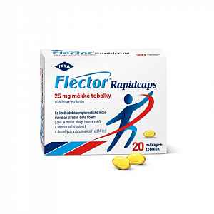 Flector Rapidcaps 25mg měkké tobolky 20