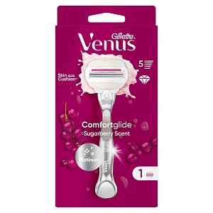 Gillette Venus Platinum ComfortGlide Sugarberry dámský holicí strojek + 1 hlavice