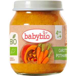 BABYBIO Bio mrkev a dýně 130 g