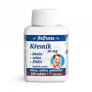 MEDPHARMA Křemík 30 mg + Biotin + PABA 107 tablet